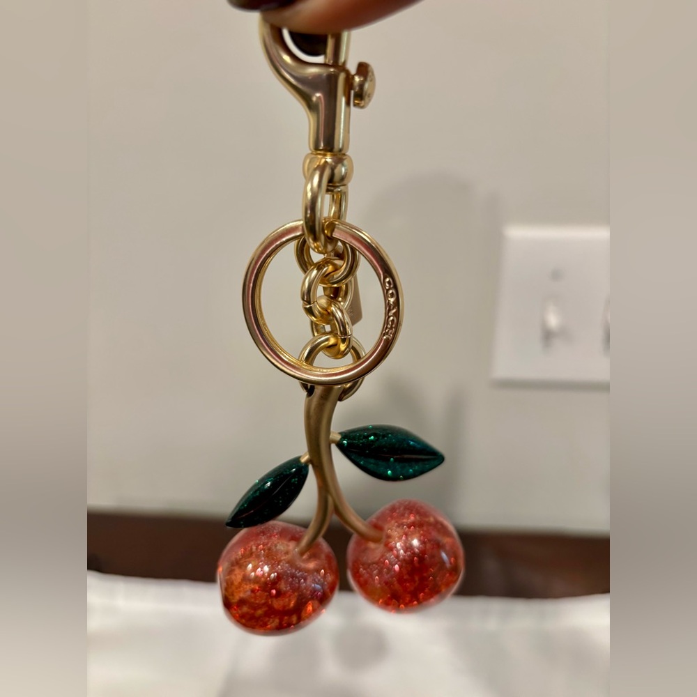 ❤️ Authentic Coach Cherries Charm with Gold Accents ❤️ - Picture 2 of 5